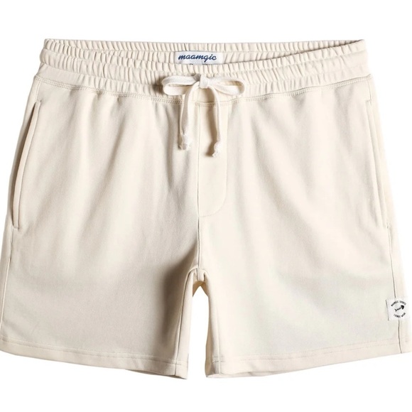 Maamgic Men’s Sweat Shorts Tan Brown Drawstring Zip Pockets XXL - Picture 1 of 6